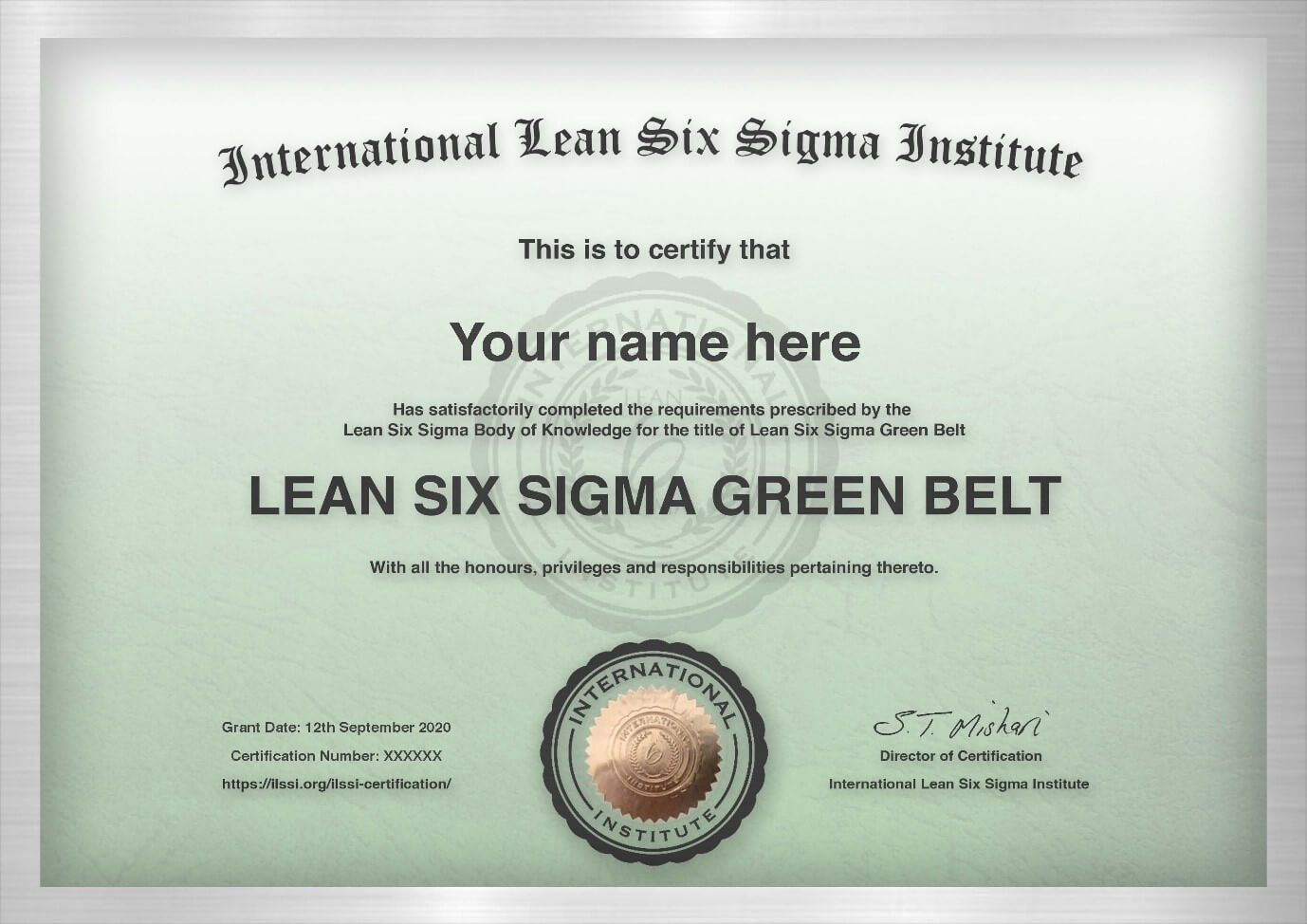 Best Of green belt certification on resume 7 best photos of lean six ...