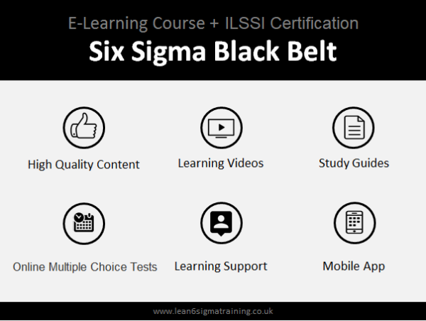 6 Six Sigma Black Belt e-learning with ILSSI Certification